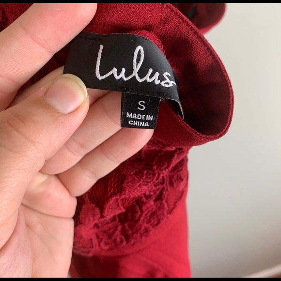 Lulu’s All My Daydreams Skater Lace V-Neck Dress - Picture 9 of 11